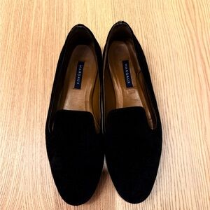 Margaux Black suede loafers